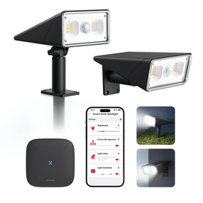 Solar Outdoor Spotlight Motion-Sensor, Waterproof LED Lights for Landscape & Home Security |X-Sense SSL21