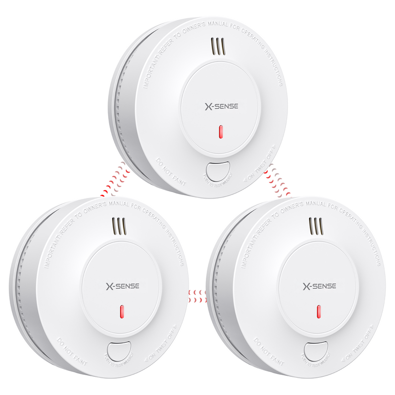10-year sealed lithium battery Wireless Interconnected Smoke Alarm| X-Sense SD19-W