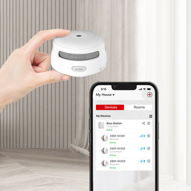 Détecteur de Fumée Wi-FI X-Sense FS31 - Kit Sécurité Maison avec