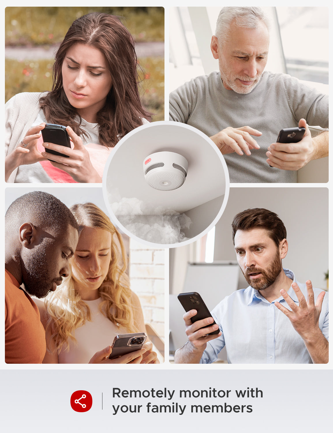 XS01-M Interconnected Smart Smoke Alarm