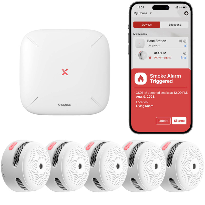 XS01-M Interconnected Smart Smoke Alarm