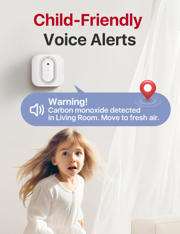 X-Sense Voice Location AC Hardwired Smoke Detector Carbon Monoxide Detector XP02-AR