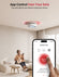 a person controls the X-Sense SC07-MR combination smoke and carbon monoxide detector via a mobile app