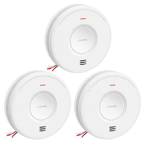 Hardwired Interconnected Smoke and CO Detector Alarm with Replaceable Battery Backup, X-Sense XP06