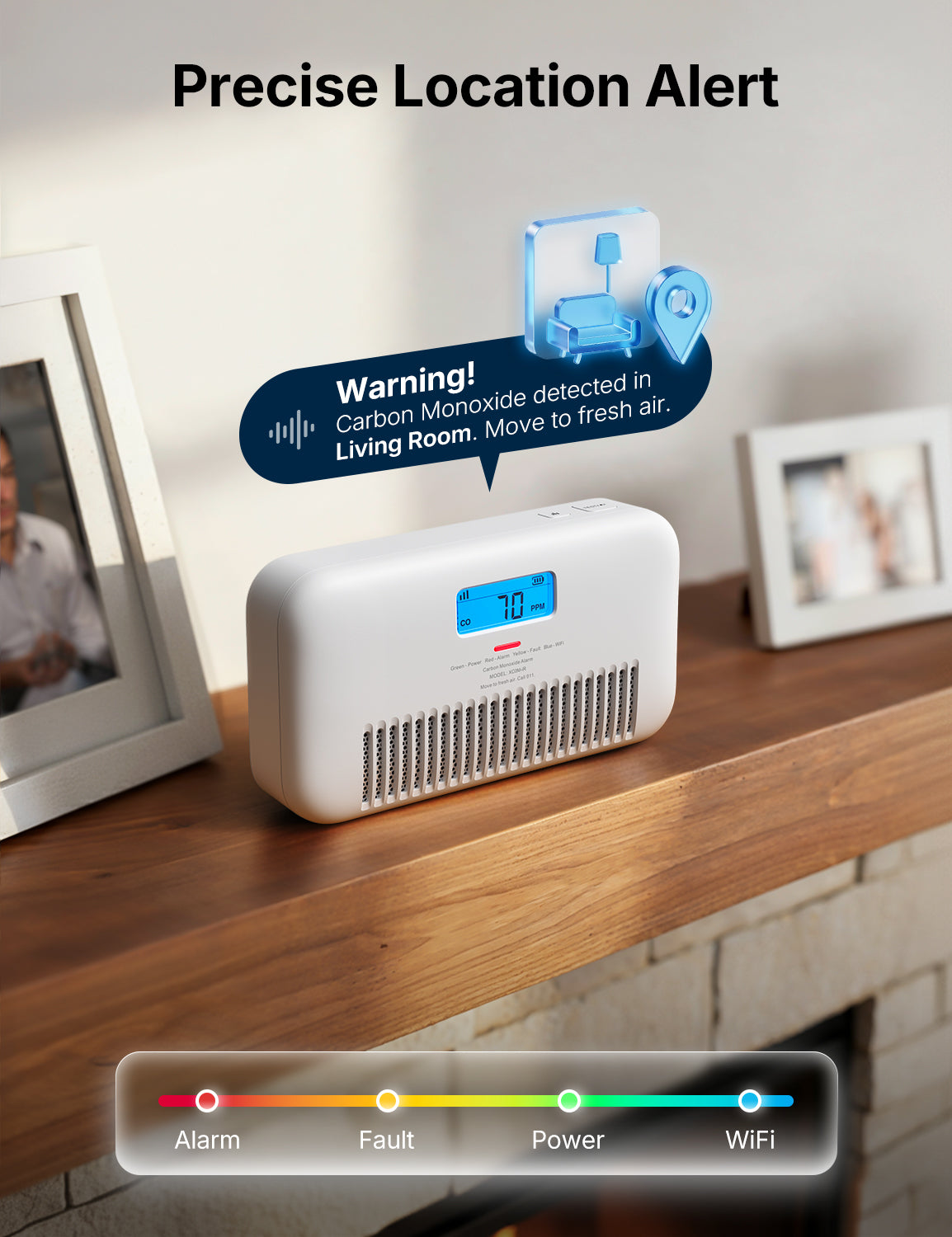 XC0M-iR Smart Carbon Monoxide Alarm