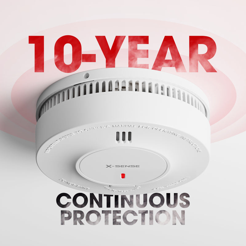 10-year sealed lithium battery Wireless Interconnected Smoke Alarm| X-Sense SD19-W