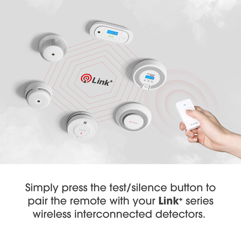 6-Pack XS01-WR Wireless Smoke Alarms + 1-Pack RC01 Pro Remote Controller