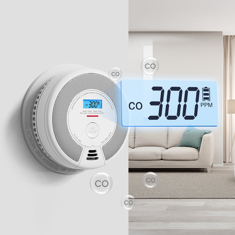 X-Sense SC07-W Interconnected Smoke & Carbon Monoxide (CO) Detector with 10-Year Battery