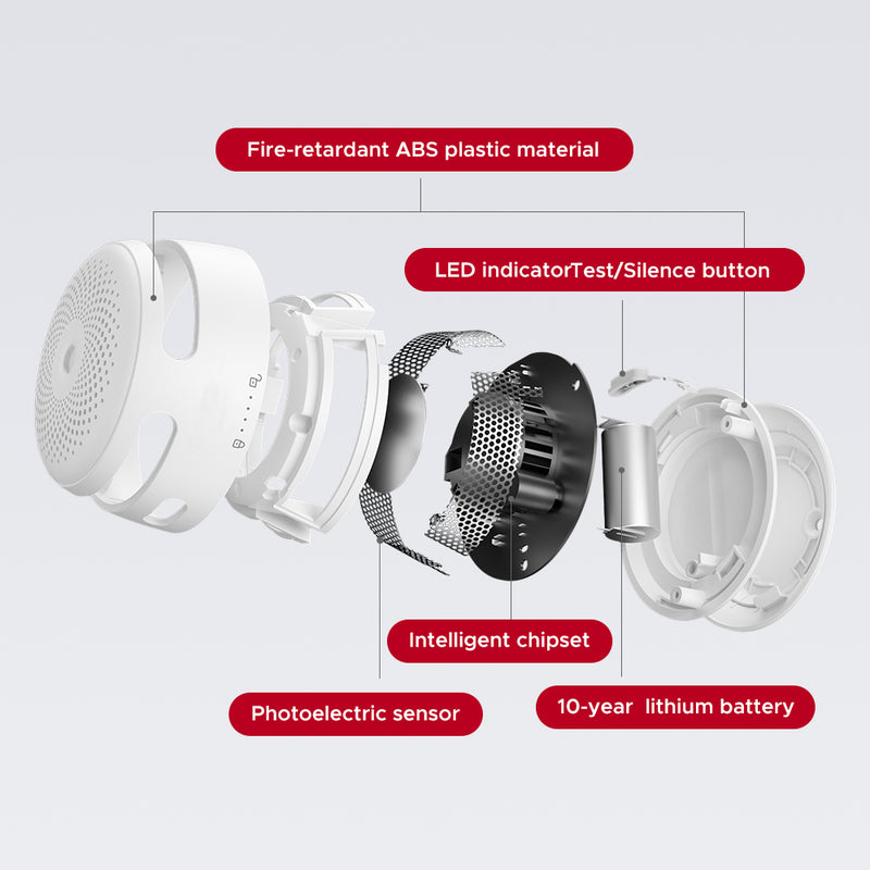 X-Sense XS01-M Détecteur de fumée intelligent - Avec WiFi - Link+ Pro