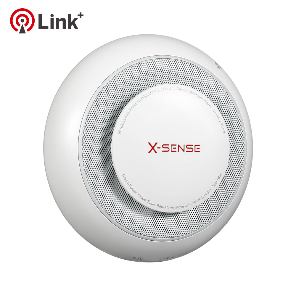 X-Sense XP01-W Détecteur combiné connectable - Mesure la fumée et