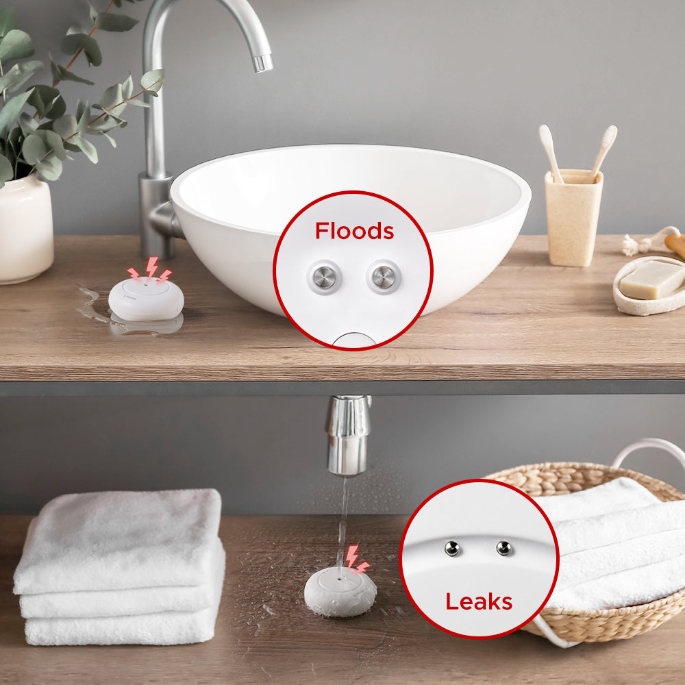 X-Sense Smart Water Leak Detector SWS51&SWS54, work with the SBS50 Home Safety Hub